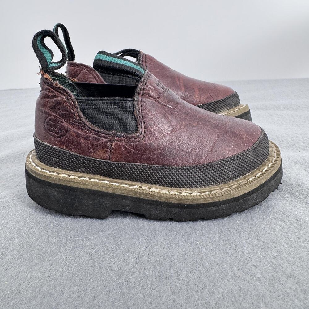 Georgia Giant Romeo Shoes Kids Size 5 Toddler Brown Leather Slip on Casual GR14
